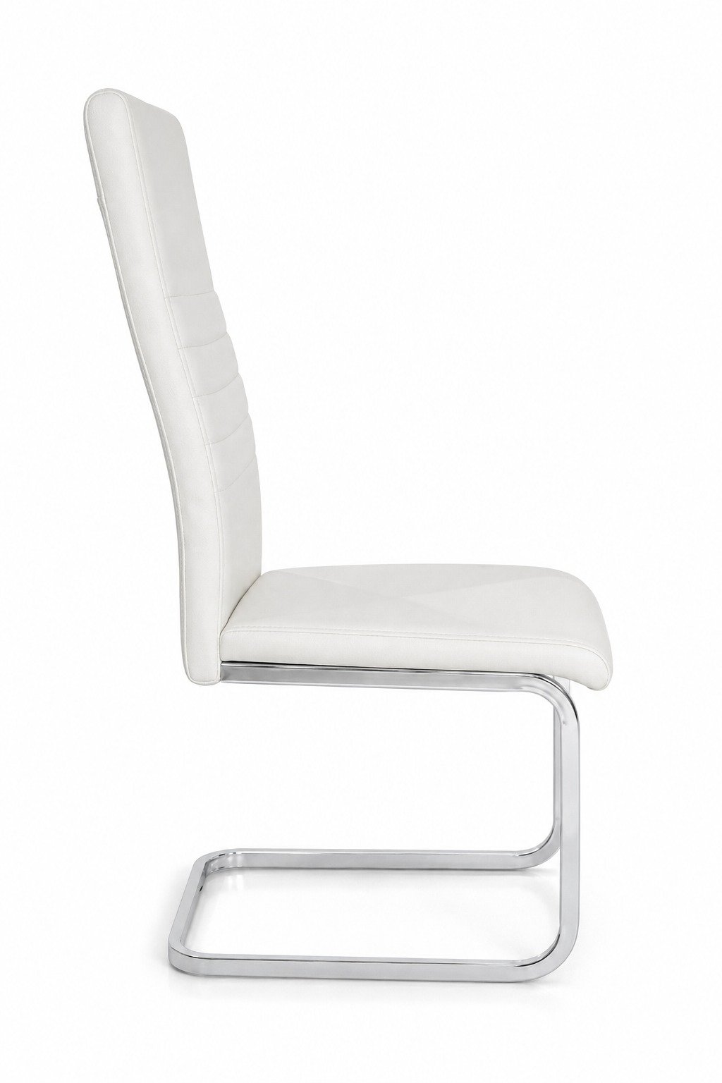 Silla Moderna Tapizada con Base Cromada