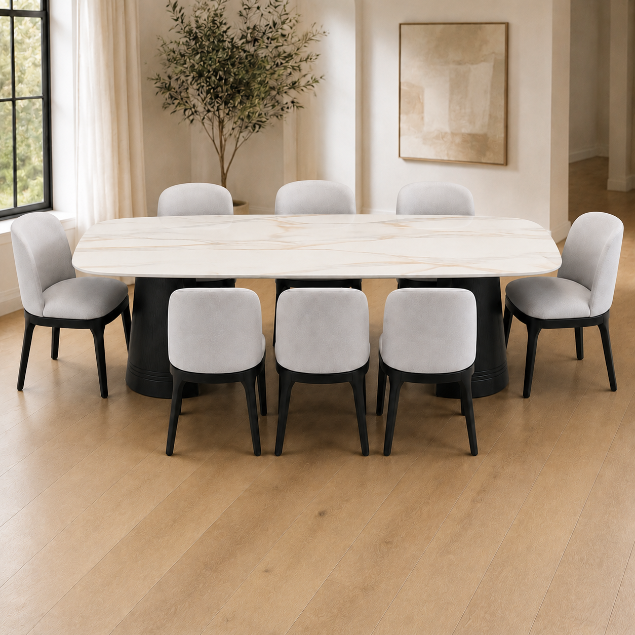 Mesa simil marmol 2.40 x 1.20 beige