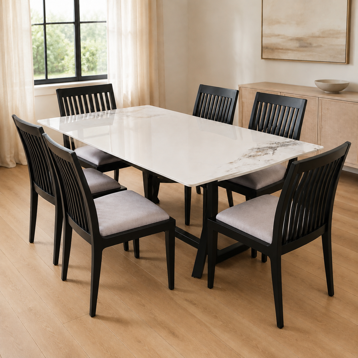 Mesa simil marmol