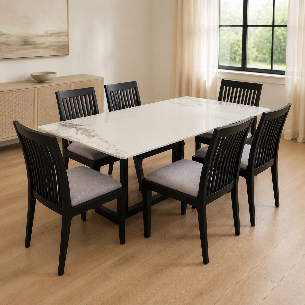 Mesa simil marmol