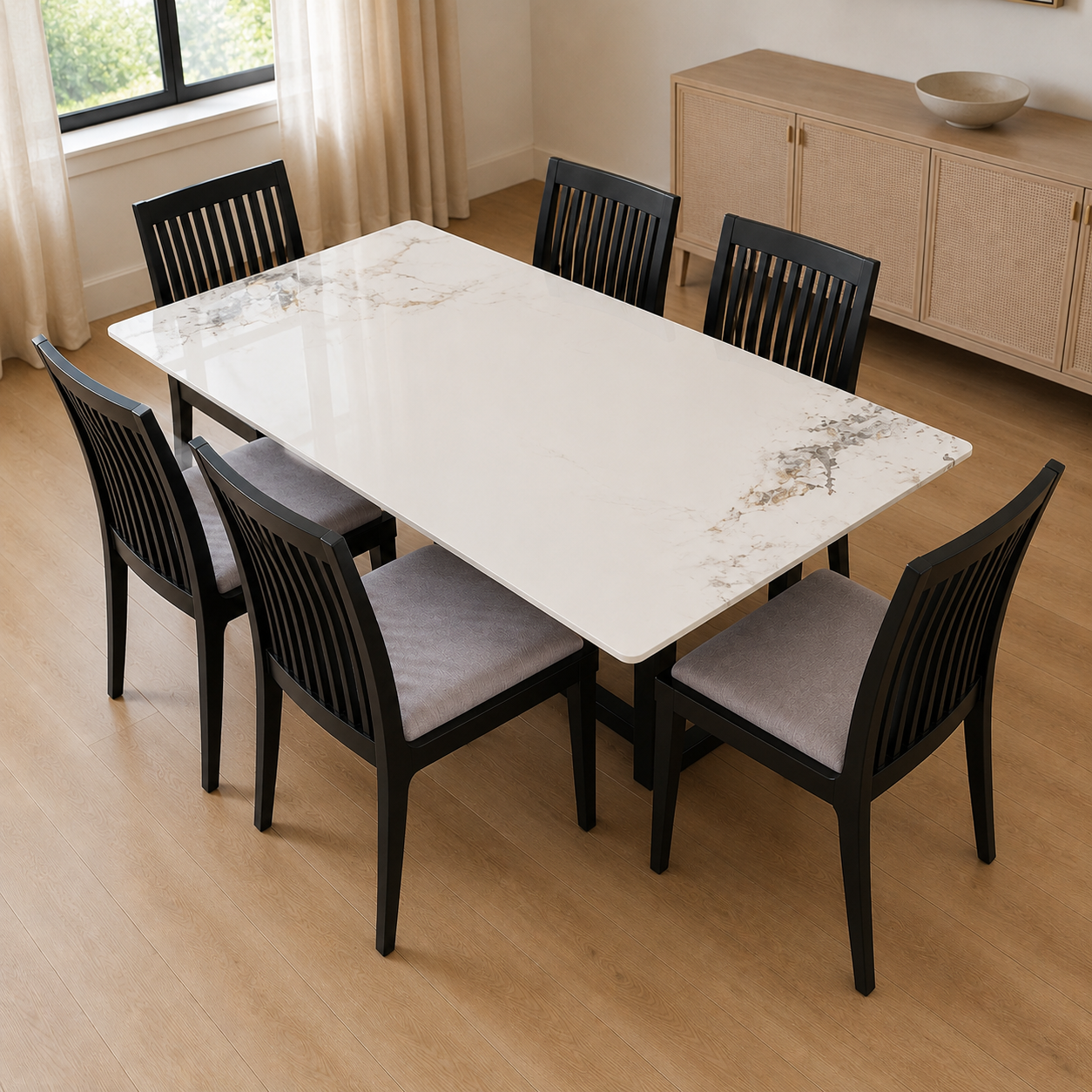 Mesa simil marmol